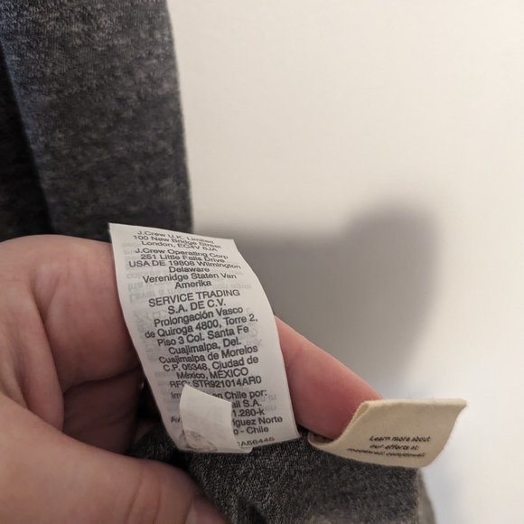 Madewell Grey Whisper Cotton V-Neck Pocket Tank - Picture 10 of 10